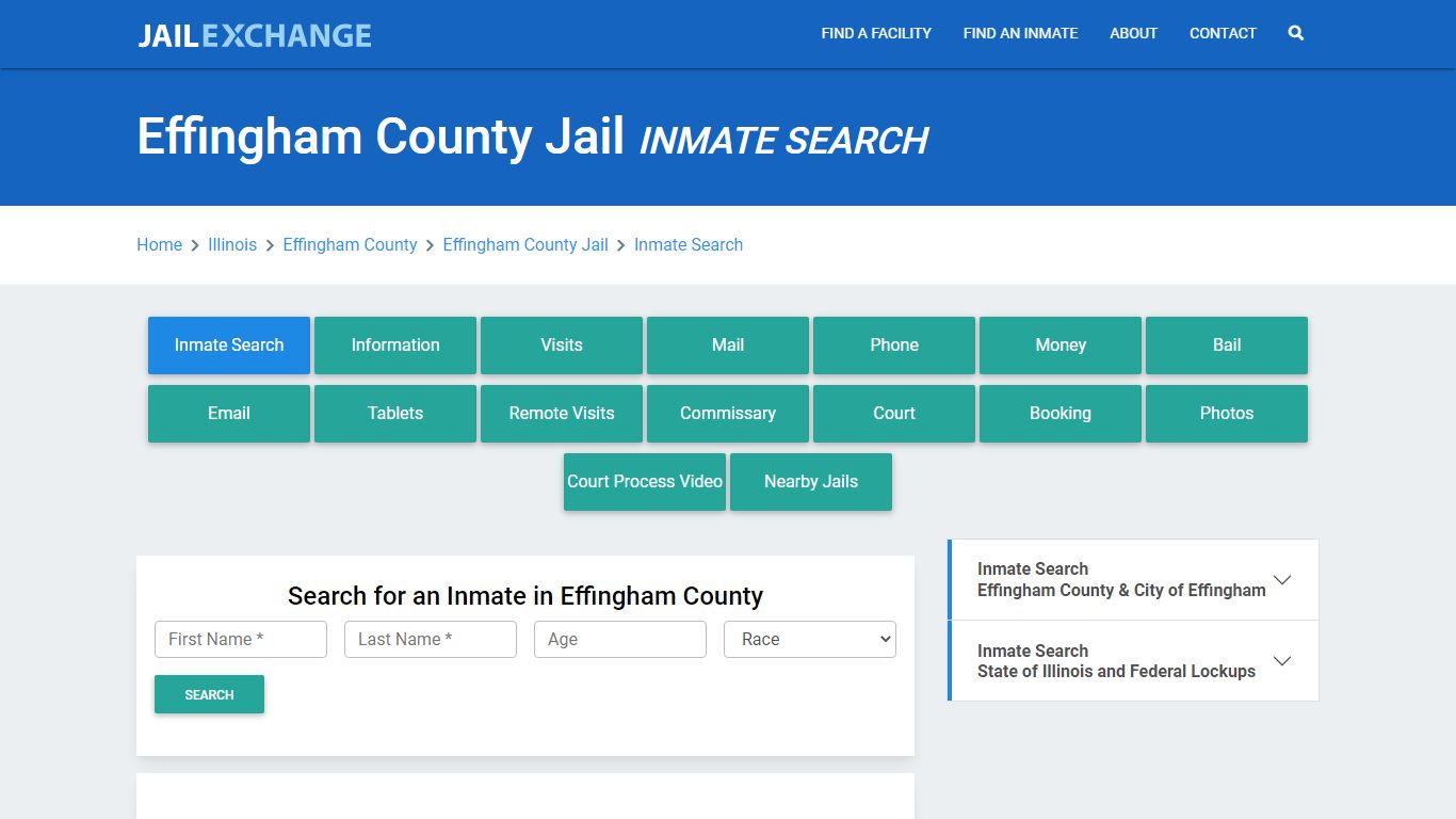 Effingham County Jail, IL Inmate Search: Roster & Mugshots